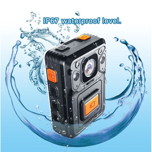 WCDMA 3200mAH Waterproof Worn Cameras 140 Degree EIS Onvif 1080P