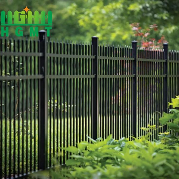 Clean Easy‑Wipe Tubular Steel Fence For Dusty Environment