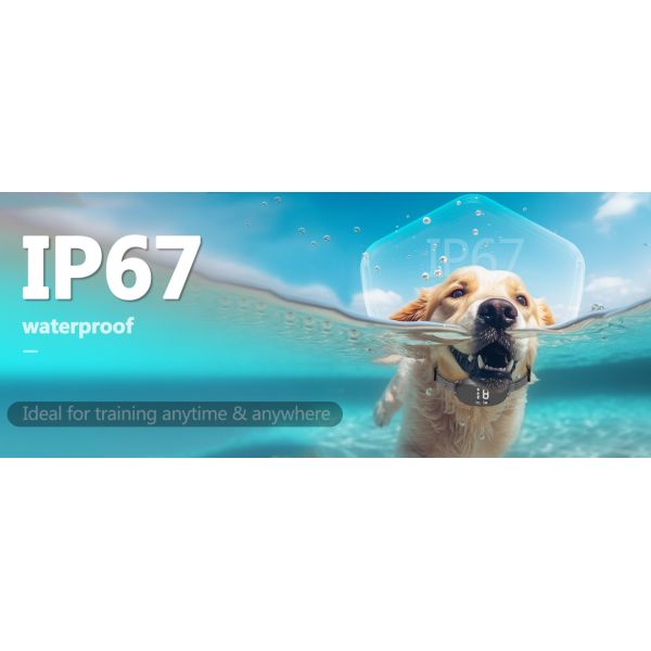 Smart Rechargeable Bark Control Dog Training Collar Eco-friendly Plastic/Nylon/ABS IP67 Waterproof >20 Hours Battery Life