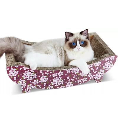 Scratcher Cat Scratching Post Lounge Relaxing Bed Cat Scratcher Cardboard Play