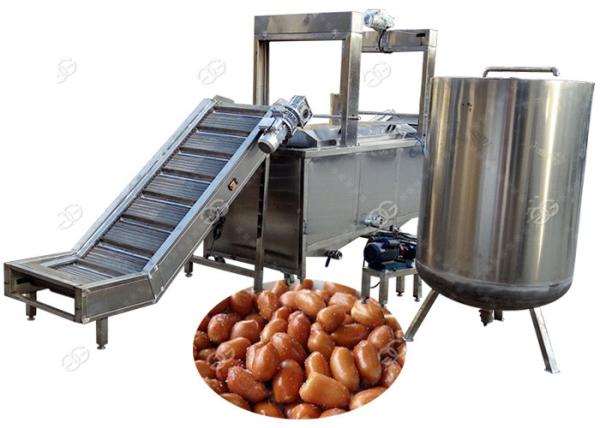 Industrial Automatic Fryer Machine For Peanut Fried Peas , Dehydration Deoiler 200 Kg / H