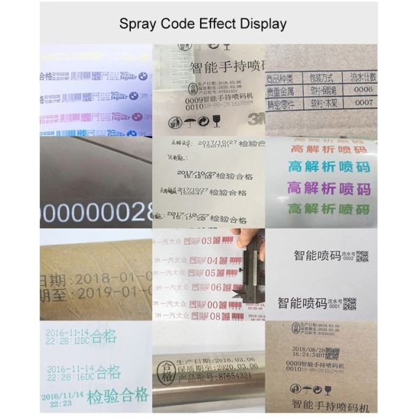 Tube Printer for Food Beverage Shops Portable TIJ Expire Date Hand Jet Printer Barcode QR
