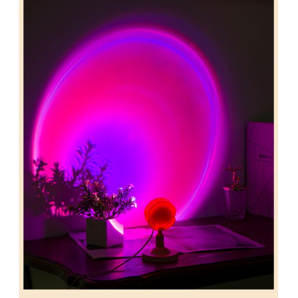 Лампа пола проекции захода солнца СИД RGB дистанционного управления для домашнего украшения