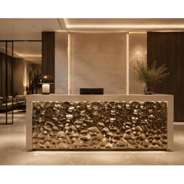 Hexagonal Honeycomb Embossed Mirror Finish Stainless Steel Sheet with Custom Sizes for Architectural Decoration