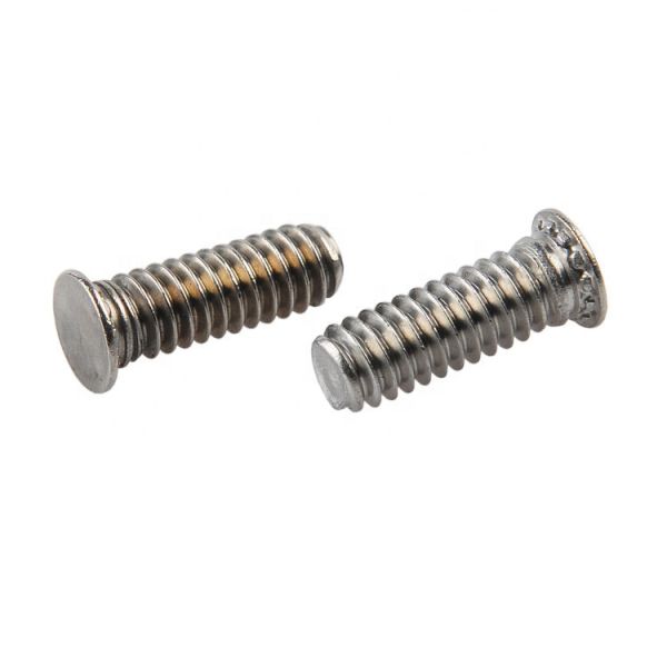 Galvanized Carbon Steel Self Clinch Flush Head Stud For Secure Metal Sheet Fastening