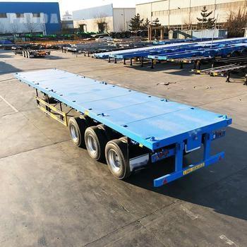 Heavy-Duty Fatbed Semi Trailer For Sale In Africa: Designed For Stable And Efficient Transportation Of Oversized Loads