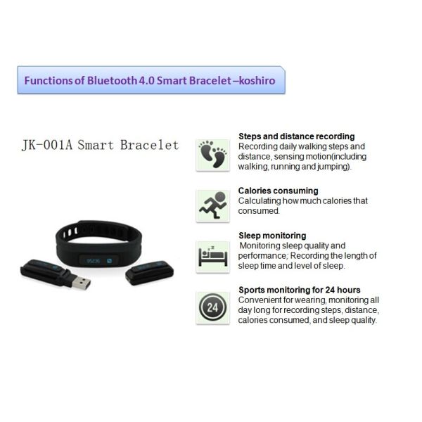 Bluetooth Health Tracker Fitness Tracker Bluetooth Bracelet