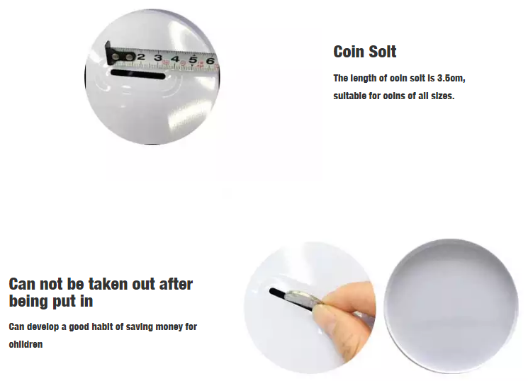 копилка жестяной коробки толщины 0.2mm с денежным ящиком сбережений подарка детей единорога