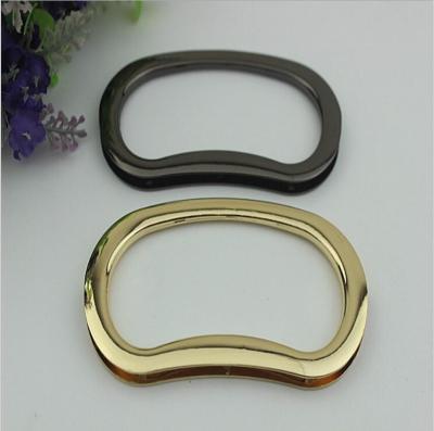 Wholesale new bag making accessories DIY zinc alloy 2 color bag metal handle