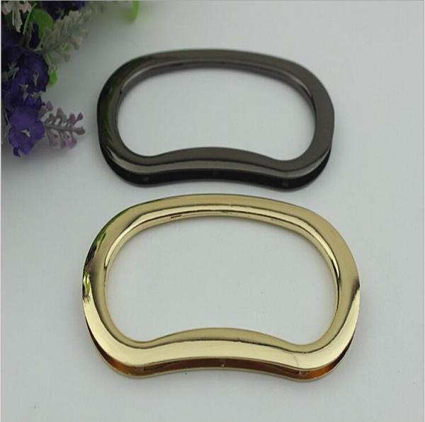 Wholesale new bag making accessories DIY zinc alloy 2 color bag metal handle