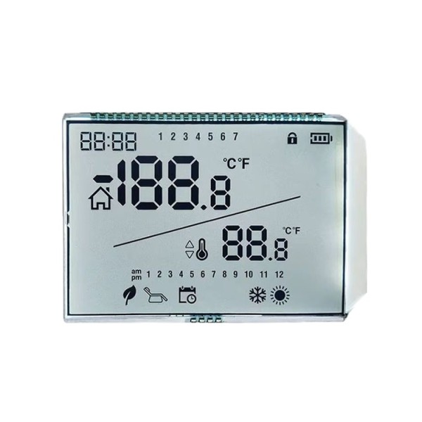 Factory Custom TN LCD Segment Display with Digital Temperature Controller for Displaying Temperature Information