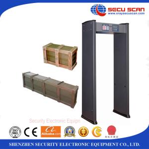Adjustable Sensitivity metal walk through gate , Shock proof multi zone door