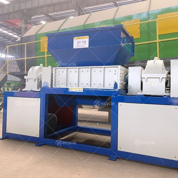 Industrial Double Shaft Shredding Machines Aluminum Iron Sheet Scrap Metal Shredders Machine