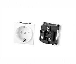 White Or Black PC Wall Argentina Electrical Sockets 3 Poles Female Round Single Power Outlet 10A 250V Grounded 2500W