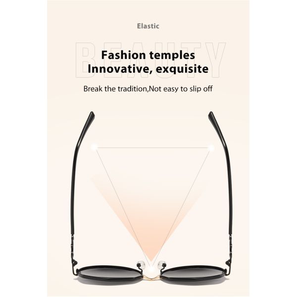 Longevidad durable ligera ULTRAVIOLETA anti de las gafas de sol redondas femeninas del metal