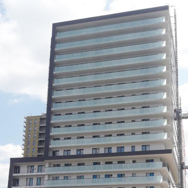 Colored Milky White Insulated Glass Curtain Wall High Rise Building Anti Condensation Architectural Curtain Wall Sound Insulation