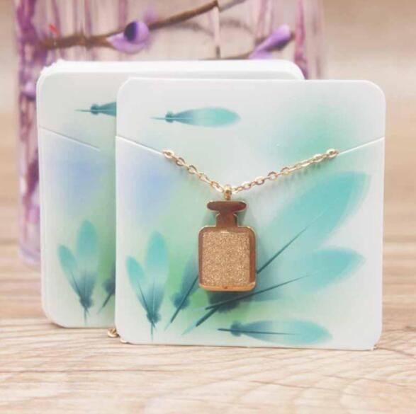 4 CMYK Color Necklace Card Packaging Glossy Lamination Earring Packaging Card