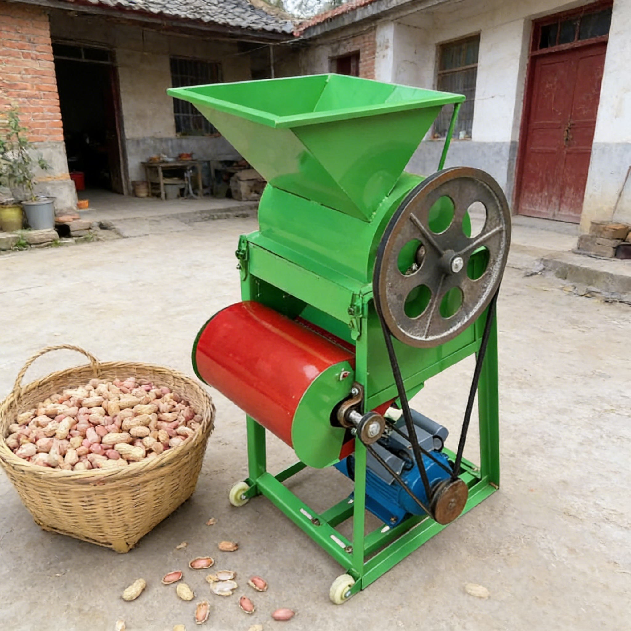 Industrial Peanut Shelling Machine: High Rate Dual-Fan Cleaning for Oil Plants