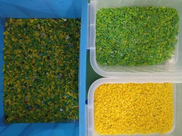 10のシュートはプラスチック色の分類機械640チャネルを無駄にした