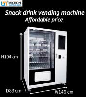 Vente chaude 22 pouces écran tactile machine à vendre de boissons snack avec système de refroidissement dans les écoles