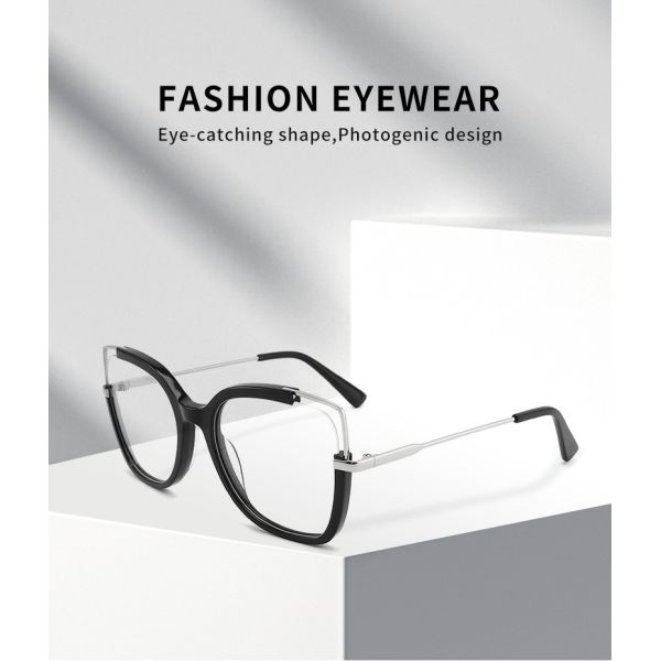 Уникальные стекла металла и ацетата глаза кота гибкие с ясными объективами