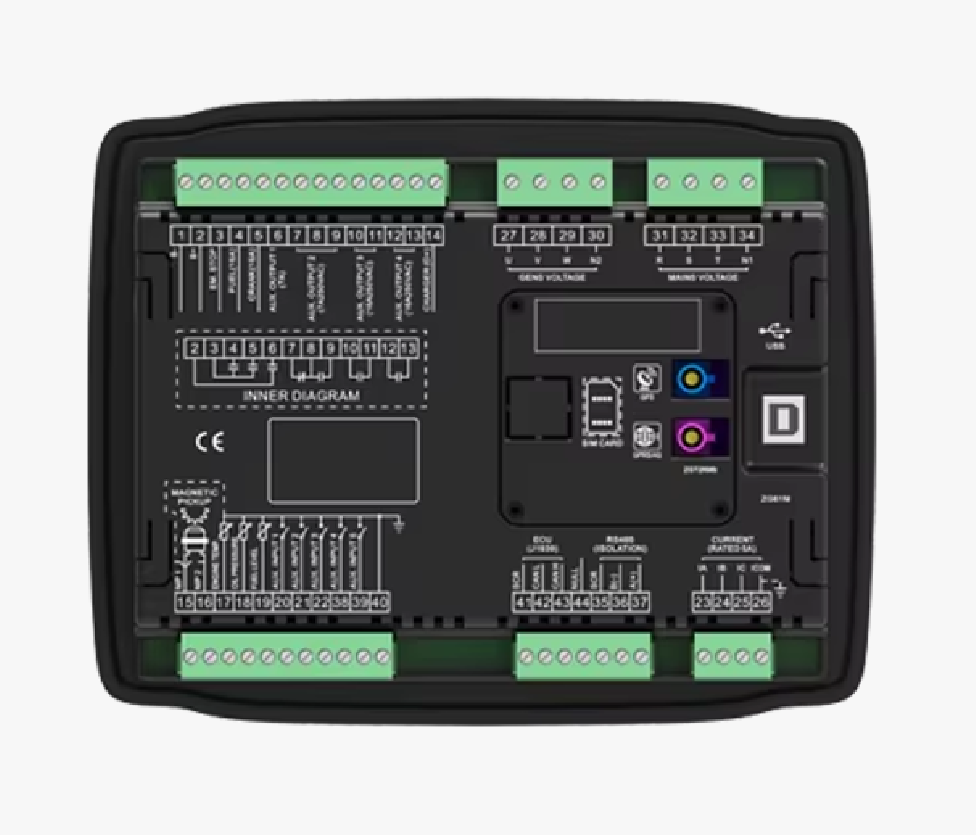 Smartgen Genset Controller Auto Start Automatic Generator Control Panel Board HGM 6120 HGM6120N Made of Durable Plastic