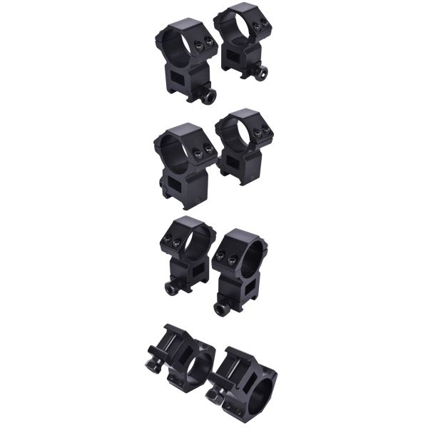 High Profile Dual Ring Scope Mount Double Rings Mount Matte Black Center Height 21mm