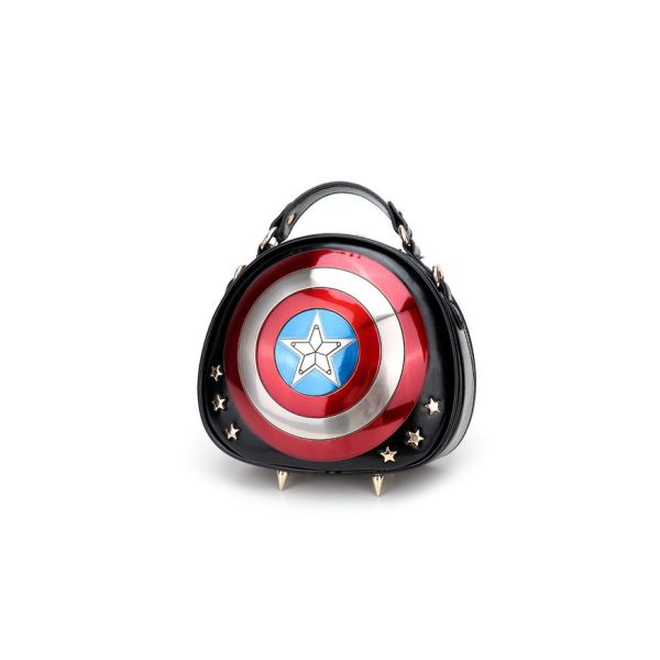 2016 New Avengers Captain America metal shield Ms. handbag Messenger Bag handbag