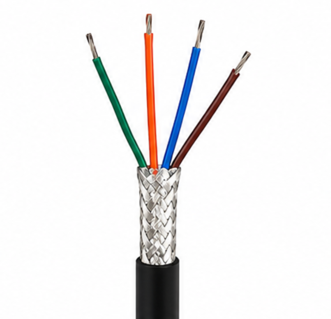 4C 0.50mm2 UL2464 Flexible Industrial Cable Bare Copper Stranded SR-PVC Insulation PVC Jacket 300V