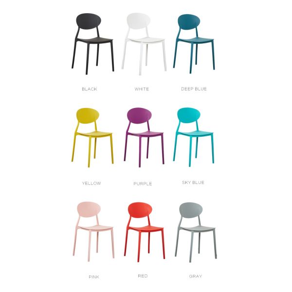 Modern simple and casual plastic dining chair sun chair creative cafe milk tea shop negotiate chair