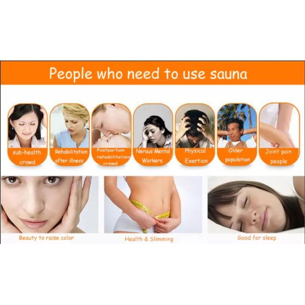 110V-240V Large Far Infrared Sauna Dome 180pcs Germanium Tourmaline Jade Stone