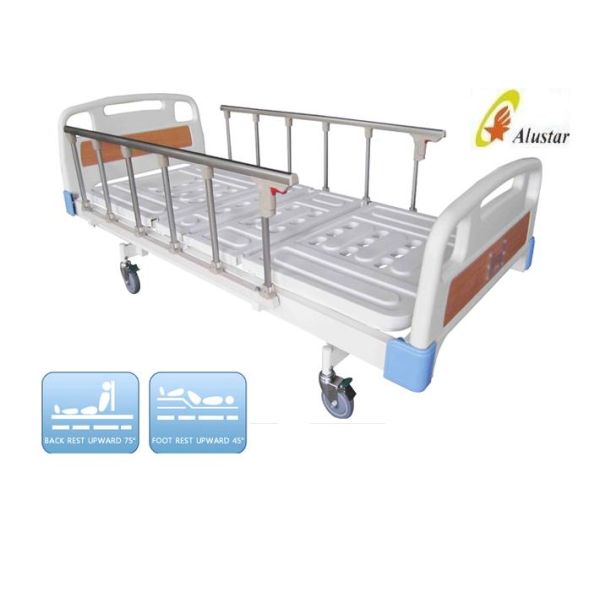 2 Crank Adjustable Abs Bed Surface Medical Hospital Beds with Lock ALS-M208