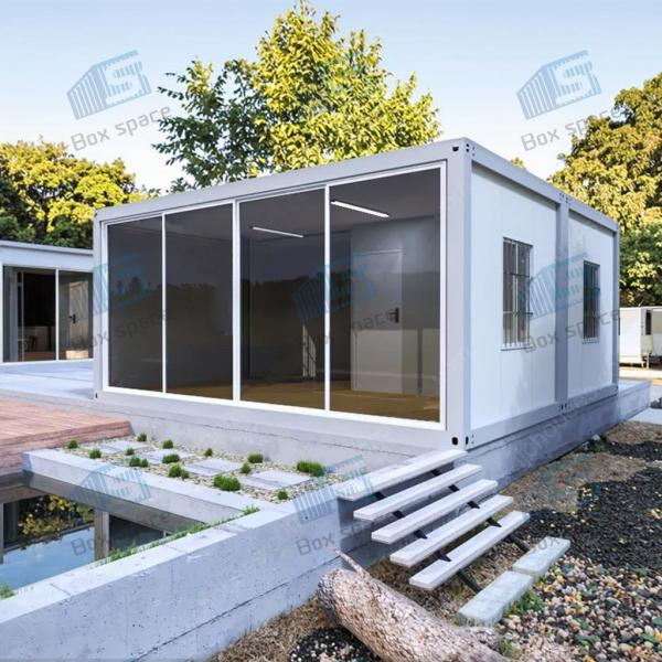 BOXSPACE Garden House Hôtels Resorts Conteneurs Hôtel Modulaire Préfabriqué Appartement Studio Chambre Pour Arrière-cour