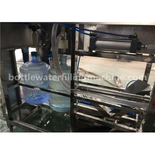 5 Gallon Pet Bottle Filling Machine / 20 Liter Mineral Water Bucket Plant 2800*1100*1600MM