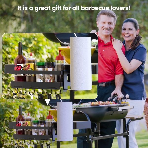 Сберегающий пространство грилл касси с бумажной башней и ножом держатель установки типа крючком