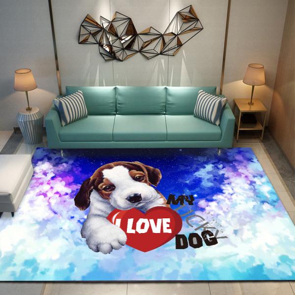 MOQ ONE Piece Printing outdoor kids Area play rug cheaper price polyester Bedroom Mat Rug