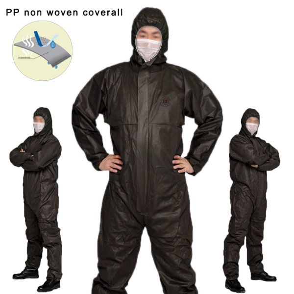 Земледелие конструкции Pp не сплетенное питаясь устранимый Coverall Breathable серый цвет