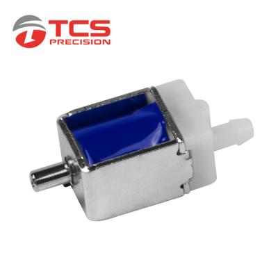 Válvula solenoide de ar micro elétrica de duas posições aberta normal DC 4,5 V