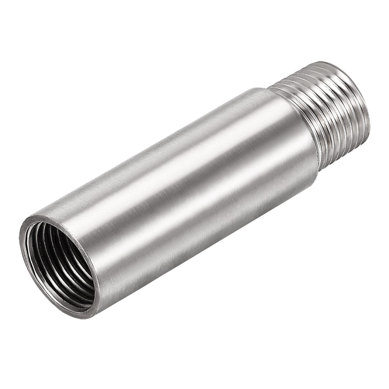 Stainless Steel 1''-8'' Male to Female Thread Coupler 80mm Length Hexagon/Round Head