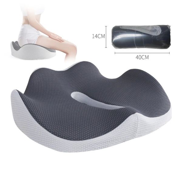 Custom Logo Zero Gravity Blood Circulation Pressure Relief Seat Cushion with Memory Foam