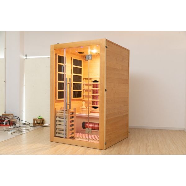 Traditional Combination Infrared Steam Sauna 2 Person Size