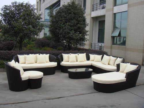 9pcs luxury resort beach sofa furniture