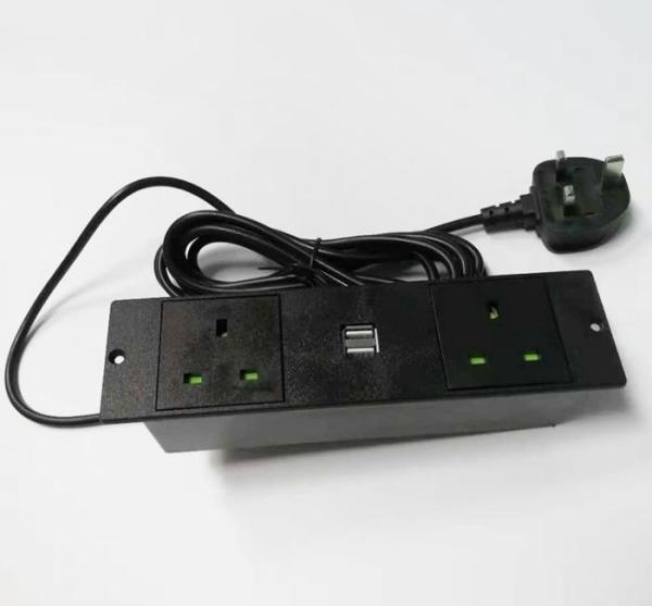 British standard multi-function power supply anti-electric shock safety door furniture power socket dual USB