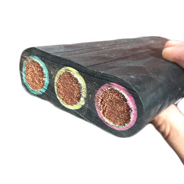 LV Multicore Copper Flexible Cable Conductor Round / Flat Rubber Sheath