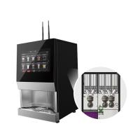 Máquina de venda automática de chá e café de vidro temperado para restaurante
