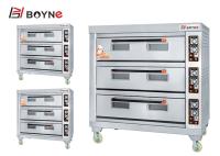 Boulangerie électrique commerciale Oven With Strong Wheels de trois plateaux de la plate-forme neuf d'acier inoxydable