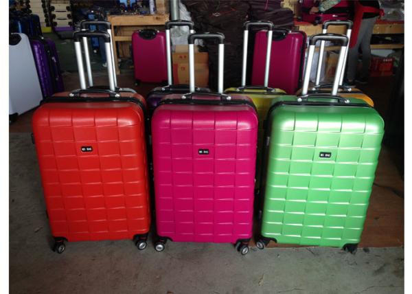 Fashionable ABS Trolley Luggage Carry On , Trolley Suitcase Set With Iron Trolley