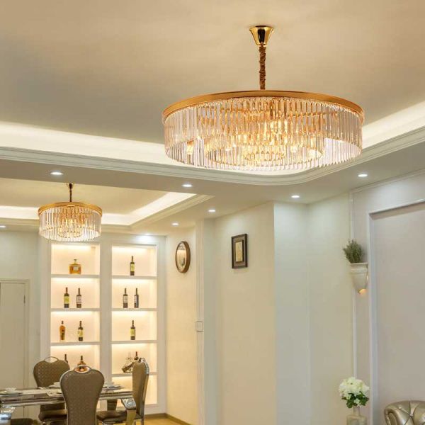 Gold Suspension Modern Pendant Light  For Indoor Home Ceiling Decor