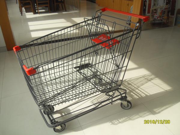 27.21kg Weight Metal Shopping Trolley E - Coating With Colored Powder Coating