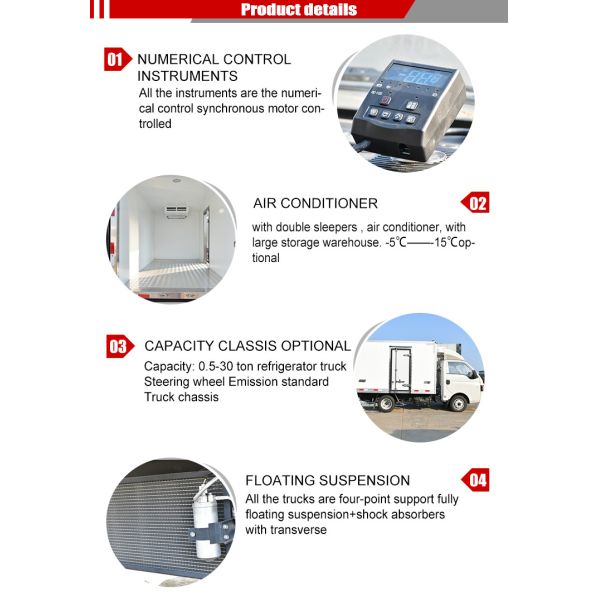 Sinotruk Howo Маленький холодильный грузовик 95 км / ч 130 лошадиных сил 5 тонн Мини холодильный грузовик